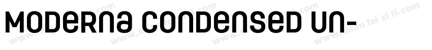 Moderna Condensed Un字体转换
